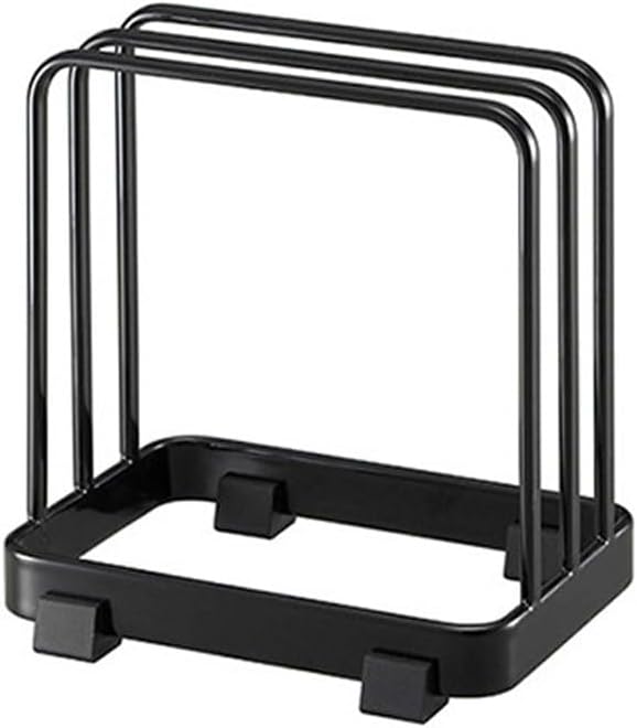 2 Pcs Cutting Board Organizer, Cutting Board Holder Rack, Baking Cookie Pan Sheets for Cabinet Storage or Kitchen Counter (Black)