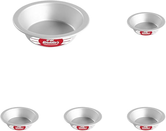 Fat Daddio's PIE-6 Anodized Aluminum Pie Pan, 6 x 1.5 Inch (Pack of 5)