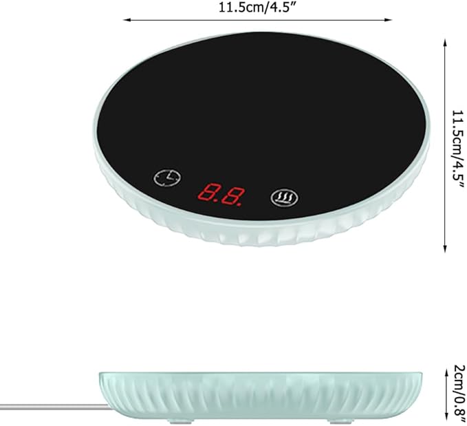 Coffee Mug Warmer,Digital Display Electric Beverage Warmer with 8H Auto Shut Off & 2 Temp Setting & 12H Timing for Warming Heating Coffee Beverage Milk Tea