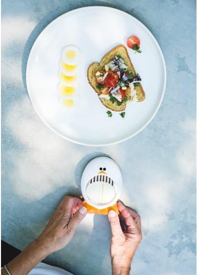 J'oie Eggy Hard Boiled Egg Slicer, BPA-Free Plastic and Stainless Steel, Pack 1