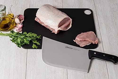 Arcos Cleaver Knife Butcher Knife - Nitrum Stainless Steel Blade 10" - Polyoxymethylene Handle (POM) in Black Color (7'') - Series Universal - Black Color