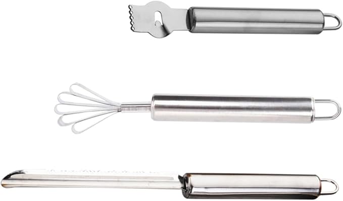 Alipis 3pcs Stainless Steel Lemon Peeler Zester Cheese Grater Fruit Peeler Kitchen Cutting Tools Multi-function for Daily Use