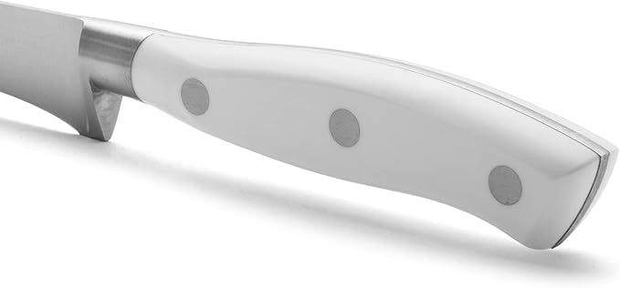Arcos Series Riviera Blanc - Slicing Knife Ham Knife - Blade Nitrum Forged Stainless Steel 12" - Handle Polyoxymethylene (POM) White Color
