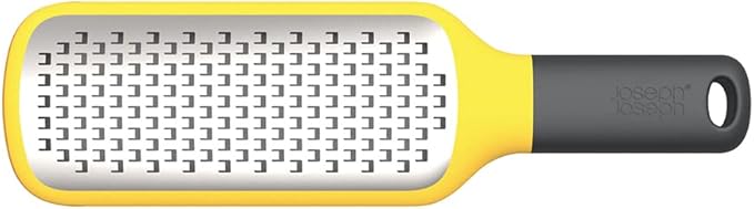 Joseph Joseph 20169 GripGrater Paddle Grater with Easy-grip Handle, Coarse Stainless-Steel Blades, Yellow