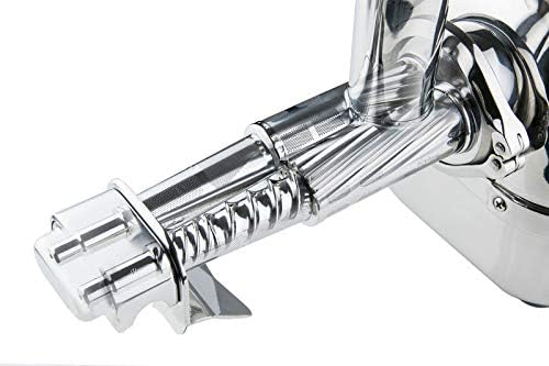 Angel Juicer AG-7500 Stainless Steel Premium Cold Press Slow Juicing Machine, SUS-304 Food Grade, Anti-Jamming Auto-Reverse Function, 10-Year Warranty