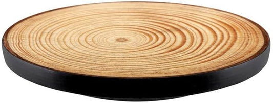 Handcrafted Custom Lazy Susan - Elegant Wood Grains, Wood End Grains, Tree Rings. Effortless Rotation, Stable Base, Ideal for Dining, Kitchen, or as a Spice Organizer (Chestnut (Tree Ring), 12 Inch)