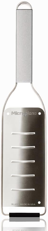Microplane Professional Series - Large Rasp │Elegant Design Made of Stainless Steel │Perfect for Chocolate, Hard Cheese, Truffles, Coconut, Zucchini, Butter and More│Stainless Steel Blade - Made in