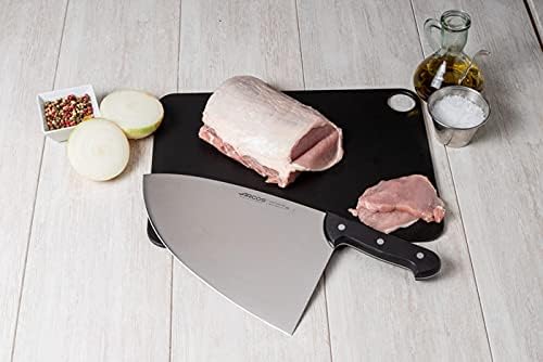 Arcos Cleaver Knife Butcher Knife - Nitrum Stainless Steel 11" Blade - Polypropylene Handle - Silver - Color Identification System - Heavy Duty & Hygienic - Series Universal - Black Color