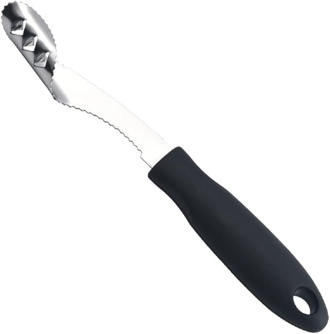 Yiasangly Jalapeno Pepper Corer, Stainless Steel Chili Corer Remover Deseeder kitchen Tool with Serrated Slice and Rubber Handle for Barbecue Cooking Accessories Kitchen Gadgets