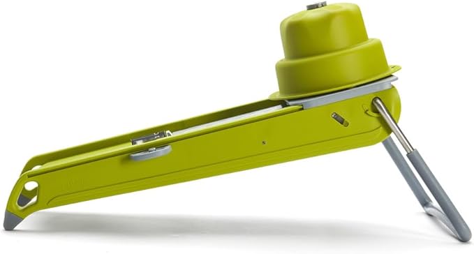 DE BUYER Mandoline Swing Plus, Stainless Steel, Green, 44.5 x 19.5 x 15 cm