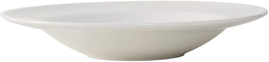 Tuxton China TRE-9109 Pasta Bowl, 18-1/2 oz., 11" dia. x 2" H, round, microwave & dishwasher safe, oven proof, fully vitrified, ceramic, Reno/Nevada, American White/Eggshell, Pack of 12