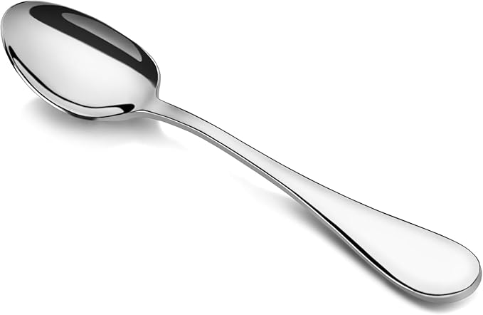 Artaste Rain 18/10 Stainless Steel Dinner Spoon, 7.5 Inch, Silver, Set of 12