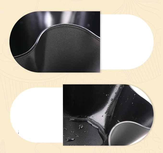 6 Pack 8.5" Nonstick Large Taco Shell Bowl – Carbon Steel Tortilla Maker Shell Pans Baking Molds Tostada for Frying Salad Bowls