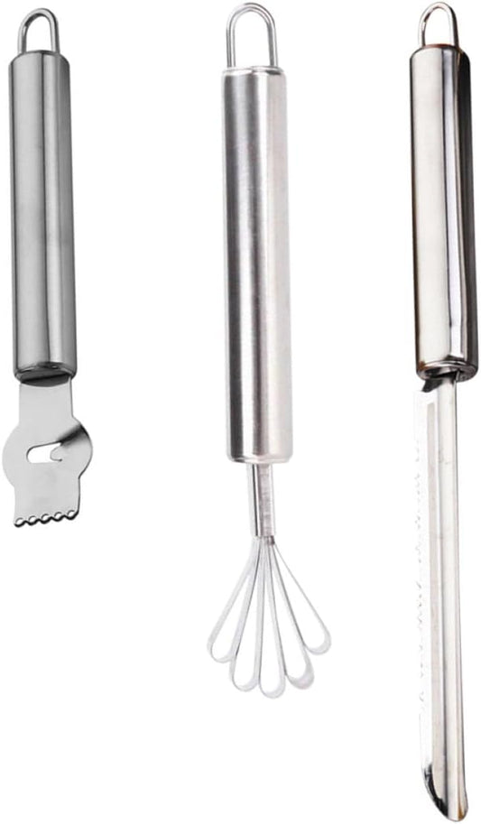 3pcs Manual Grater Stainless Steel Tools Lemon Zester Multipurpose Peeler for Cooking Easy to Clean