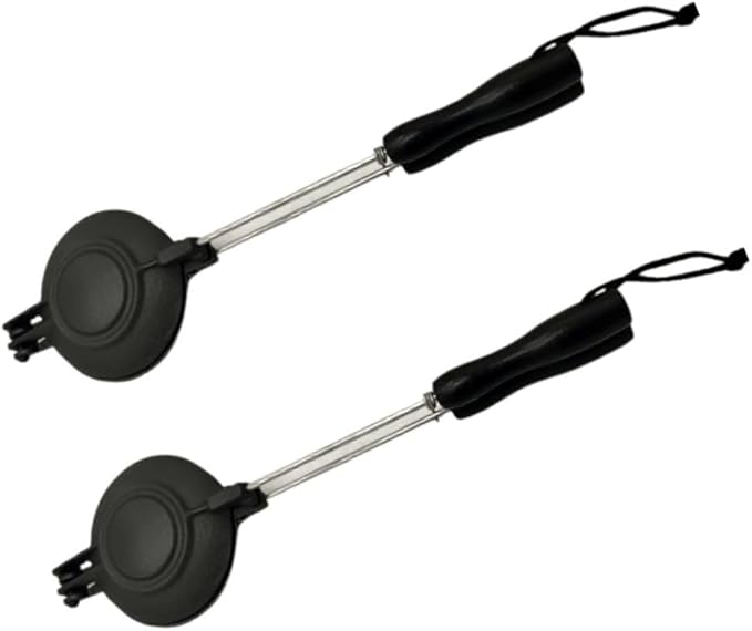 Lifespace Cast Iron Jaffle Irons/Pie or Sandwich Maker - 2 Pack