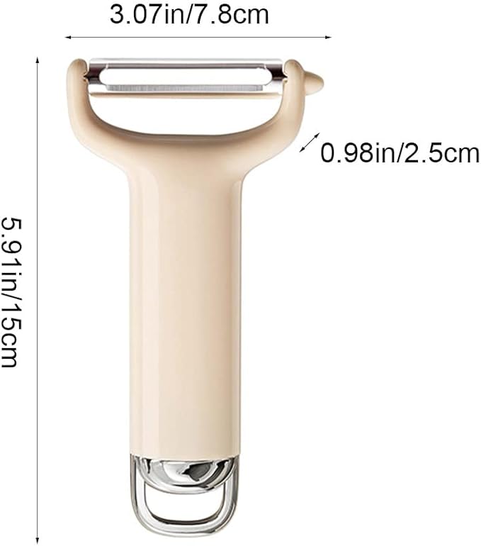 Kitchen Potato Peeler 420 Stainless Steel Sharp Y Peeler Multifunctional Good Grip Vegetable Peeler with Hanging Design for Fruit Carrot Zucchini Cucumber Potatoes