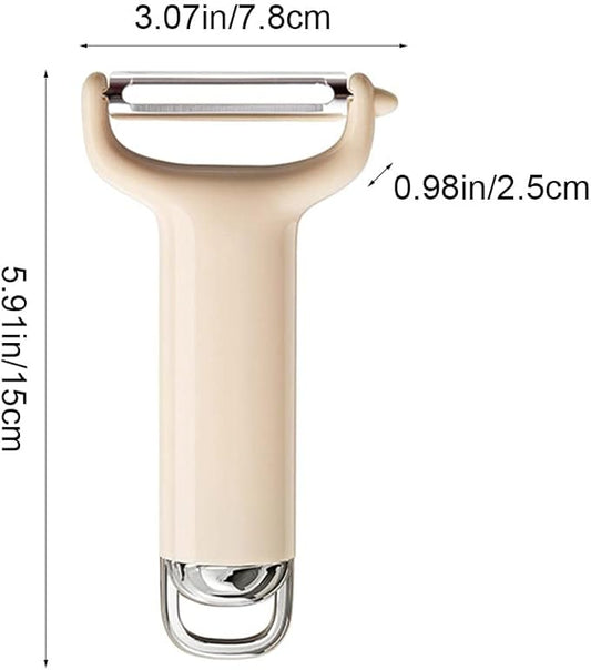 Kitchen Potato Peeler 420 Stainless Steel Sharp Y Peeler Multifunctional Good Grip Vegetable Peeler with Hanging Design for Fruit Carrot Zucchini Cucumber Potatoes