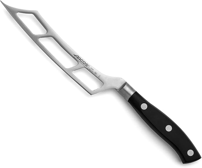 Arcos Knife 6 Inch Nitrum Stainless Steel and 145 mm blade. Ergonomic Polyoxymethylene POM Handle. Series Riviera. Color Black