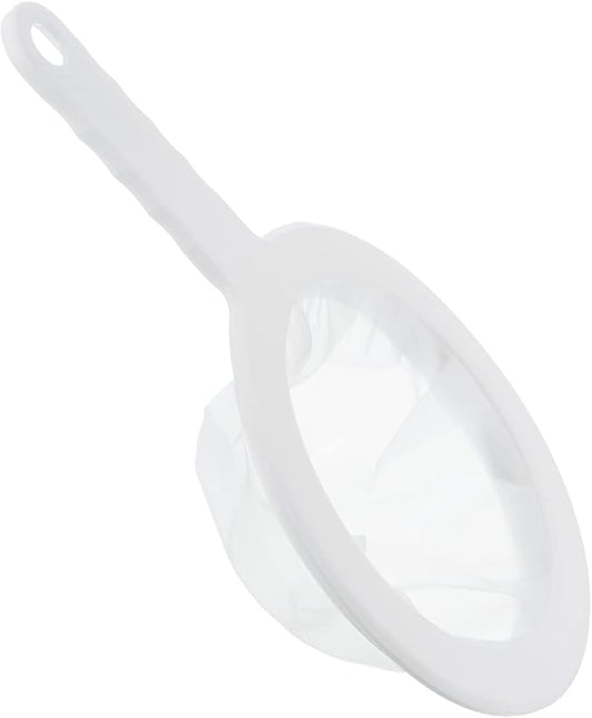 PATIKIL 9"x6" Food Filter Strainer, 350 Mesh, White, Polypropylene, Nylon