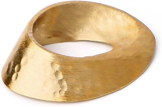 ALPHA Living HOME Metal Napkin Rings Set of 12 - Gold Mobius Design for Table Decor, Elegant Napkin Holders for Dinner, Wedding, Party, Holiday, Thanksgiving, Christmas & Everyday Use