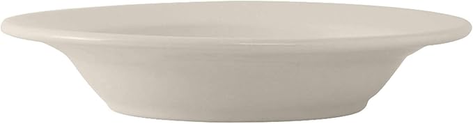 Tuxton China TRE-105 Pasta Bowl, 16 oz., 10-1/2" Diameter x 1-5/8" H, Round, Microwave and Dishwasher Safe, Oven Proof, Fully Vitrified, Ceramic, Reno/Nevada, American White/Eggshell, Pack of 12