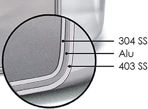Tuxton Home Duratux Tri-Ply 1.5-Quart Sauce Pan with Lid, Silver; Stainless Steel, PTFE & PFOA Free, Freezer to Oven Safe, Induction Compatible
