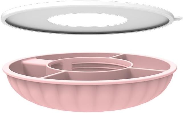 Stanley Snack Tray, Food Grade Silicone Snack Bowl for Stanley Cup 40 oz Accessories, Snack Bowl for Tumbler Accessories (Pink)