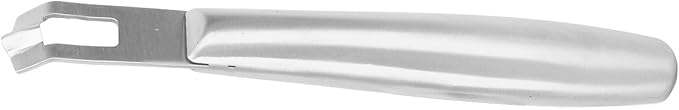 Stainless Steel Lemon Citrus Peeler Zester Tool for Cocktails Garnishes or Baking Prep in Kitchen Bar Restaurant (Silver)