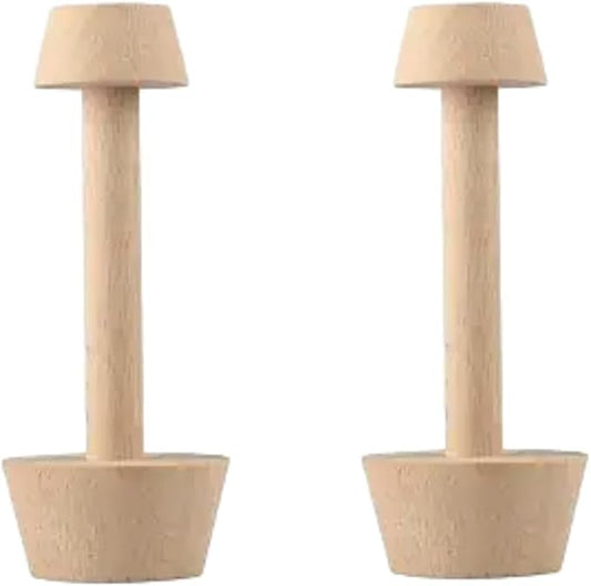 JIANSHUILIAN 2Pcs Tart Tamper Pastry Tamper Double Side Wooden Egg Tart Tamper Mold DIY Cake Pastry Pusher for Kitchen Party Baking Tools Tart Tamper, Pie, Tart and Quiche Pans,Tart Pans