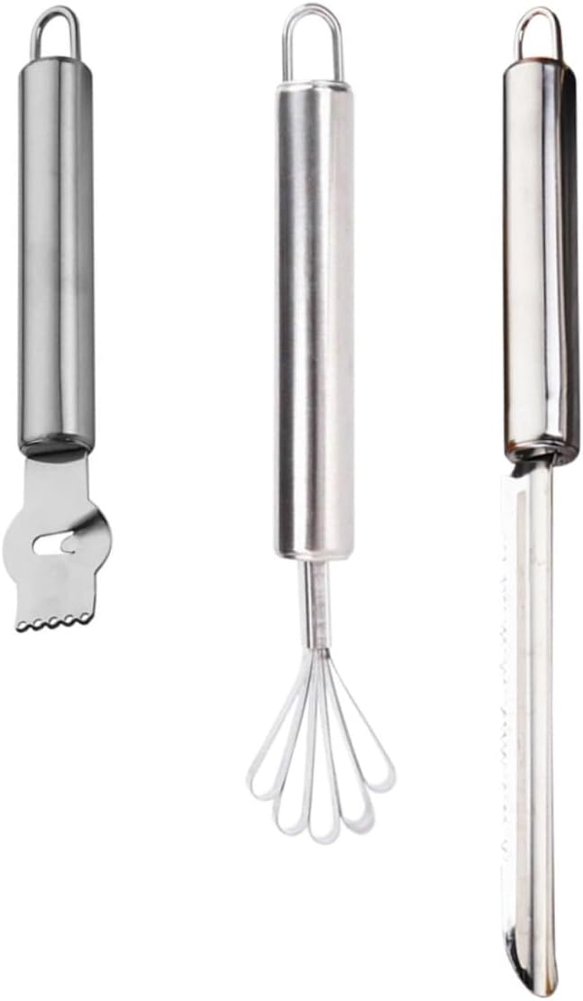3pcs Stainless Steel Lemon Zester Grater for Cheese Fruit Coconuts Multipurpose Peeler Tool