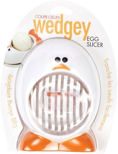 J'oie Eggy Hard Boiled Egg Slicer, BPA-Free Plastic and Stainless Steel, Pack 1