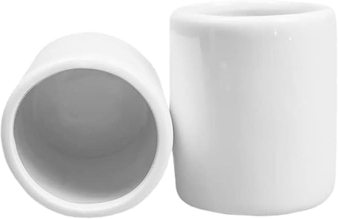 2PCS Simple Pure White Porcelain Toothpick Holder Dispenser For Home Kitchen Restourant