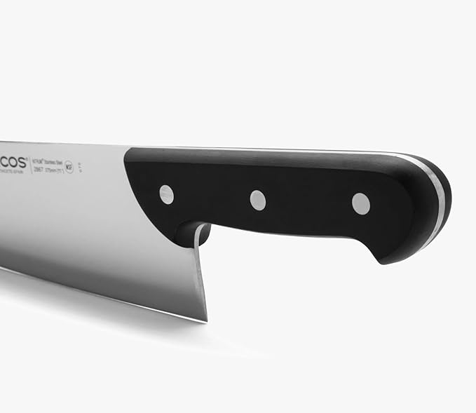 Arcos Butcher Knife Stainless Steel. 275mm blade. Professional Cooking Knife For Cutting Meat, Fish and Vegetables. Ergonomic Polyoxymethylene Handle. Series Universal. Color Black.