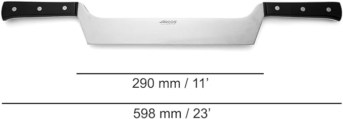 Arcos Series Universal - Cheese Knife - Blade Nitrum Stainless Steel 11" - Handle Polyoxymethylene (POM) Black Color