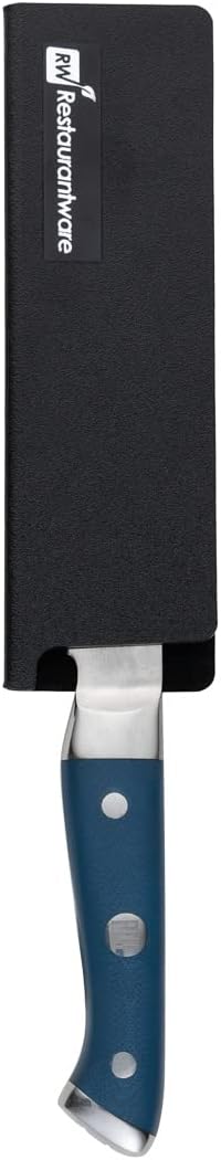 Restaurantware Sensei 6.5 x 2 Inch Knife Sleeve 1 Knife Protector - Fits Utility Knife Felt Lining Black Plastic Knife Blade Guard Durable Cut-Proof