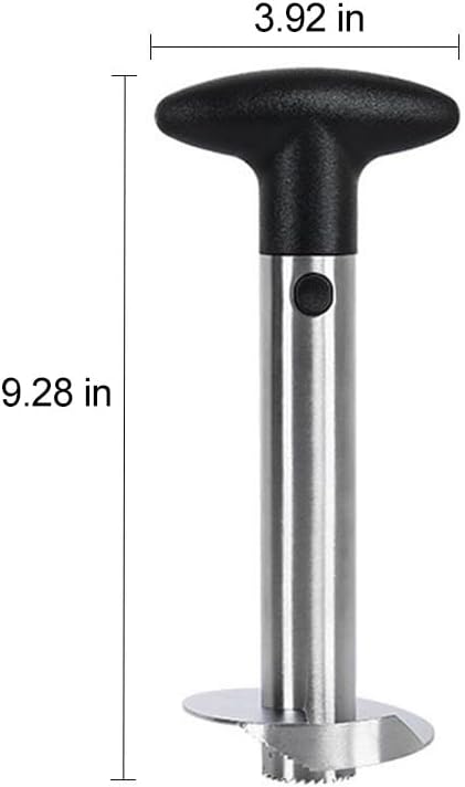 Pineapple Corer and Slicer, Upgraded Reinforced Stainless Steel Pineapple Cutter Tool, Easy to Use Kitchen Gadget for Perfect Pineapple Rings, Fruit and Vegetable Corer Remover