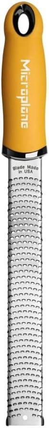 Microplane Premium Series Zester Grater, Mustard, Cheese, Grater, Ginger, Garlic, Almond, Chocolate, Onions, Official Microplane Japan