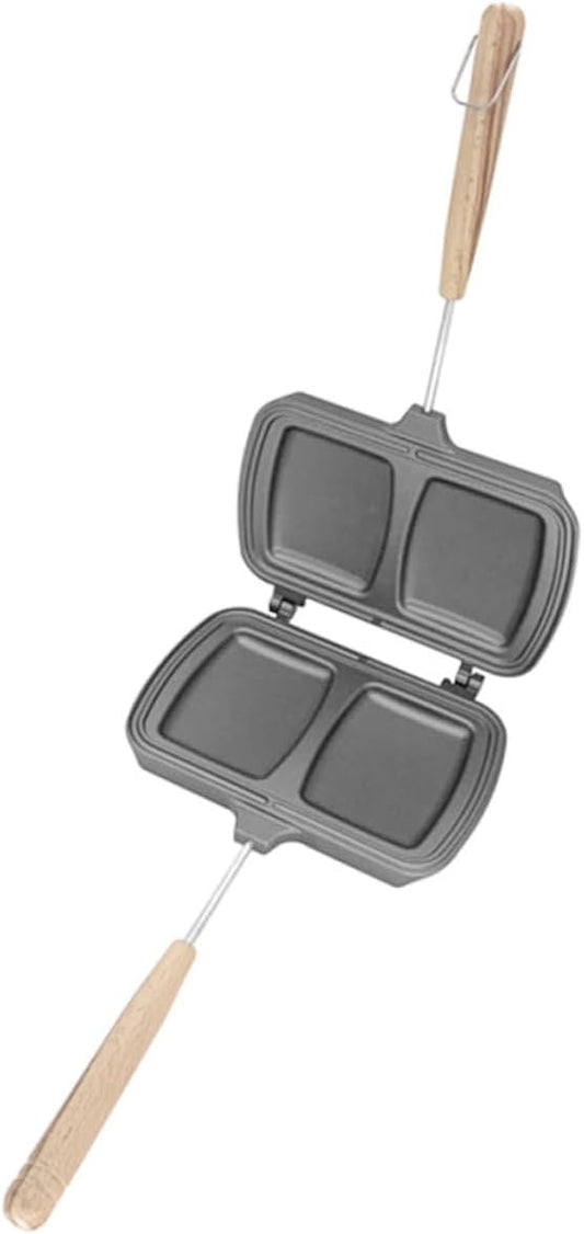 Double Sided Frying Pan Sandwich Fry Pan Stovetop Press Breakfast Sandwich Maker