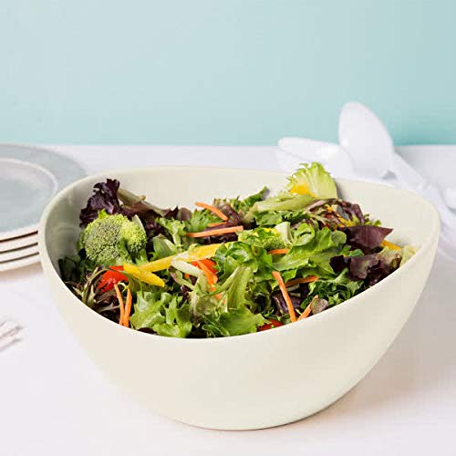 G.E.T. B-115-AW Large Melamine Serving Bowl, 4 Quart, American White