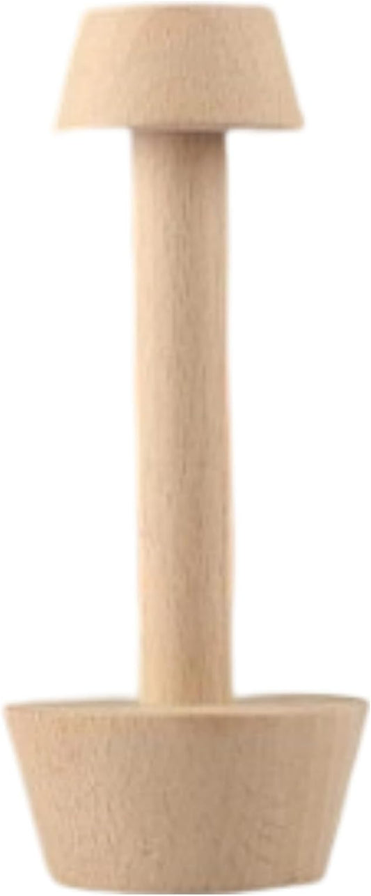 Htppzjr Tart Tamper Pastry Tamper Double Side Wooden Egg Tart Tamper Mold DIY Cake Pastry Pusher for Kitchen Party Baking Tools, Pie, Tart and Quiche Pans