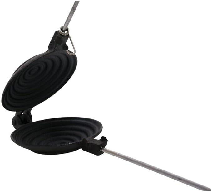 Lifespace Cast Iron Jaffle Irons/Pie or Sandwich Maker - 2 Pack