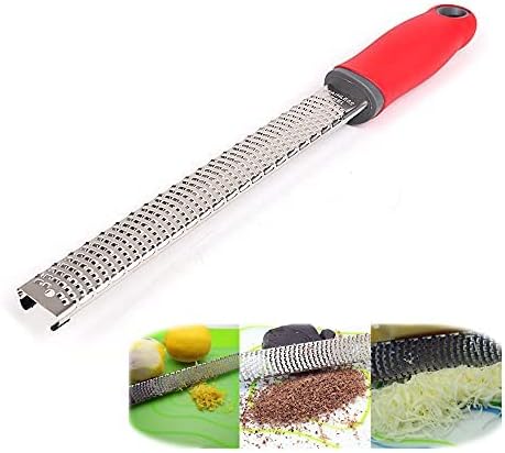LoBake(LoBake) 3 Designs Toothed Striped Multifunctional Stainless Steel Lemon Zester Cheese Chocolate Ginger Grinder Fruit Grater Kitchen Tool (Small Toothed)