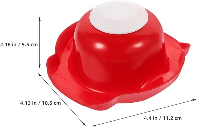 Garneck Food Safety Holder for Mandolin Slicer or Grater, Finger Anti-Cut Protectors for Vegetable Grater Peelers Food Slicer Cutter Finger Guard for Mandoline Slicer Cutting Red