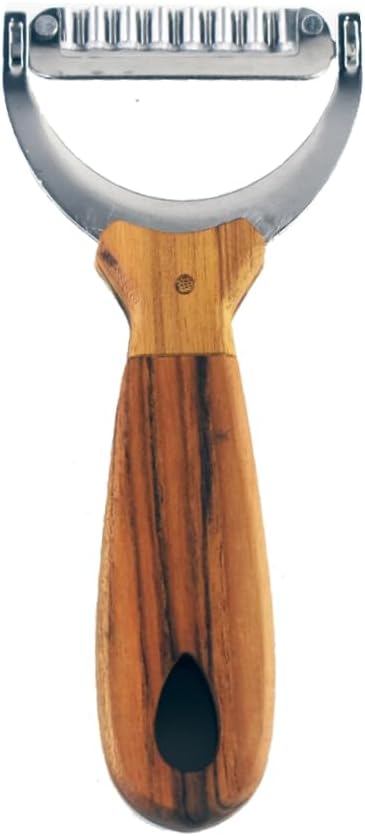 Wooden Handle Papaya Shredder Tool Stainless Steel Blade Vegetable Slicer for Salads Salad Maker Fast & Easy carrots potatoes beets cucumber