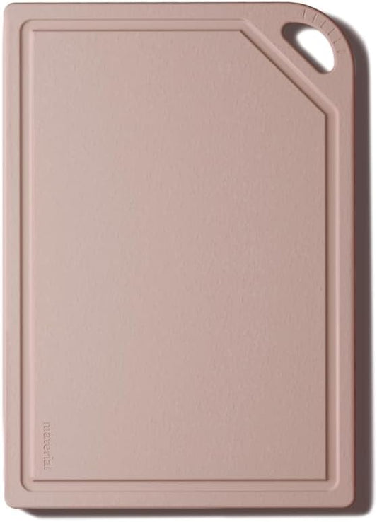 The MK Free Board - Large Plant-Based, Eco-Friendly Cutting Board, Dishwasher-Safe with Juice Groove and Free of Permanent Microplastics (Shell)