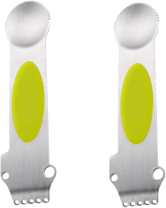 BESTOYARD 2pcs Fruit Wine Lemon Tool Lemon Planing Lemon Cutters Lemon Peeler Lemon Spoons Stainless Steel Spoon Lemon Wire Cutter Cocktail Lemon Zester Lemon Peel Grater Wire Cutters Triple