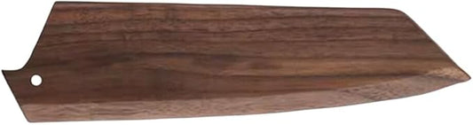 UCCKEYI 1-Pack Handmade Natural Black Walnut Wood Japanese Kiritsuke Chef Knife Sheath Magnetic Knives Case Holder Protector Wooden Cover (8IN)