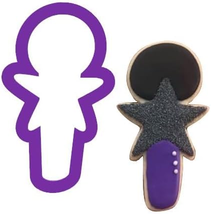 Star Microphone Cookie Cutter - Music Cookie Cutters - Musician Cookie Cutters - Cookie Cutters - Fondant Cutters - Polymer Clay Cutters