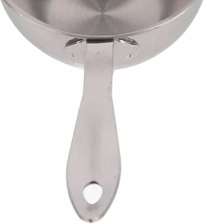 Stainless Steel Butter Warmer Pot - Induction Bottom Milk Hot Pot with Cool Handle | Perfect for Melting Butter, Heating Sauces & More (150ML)
