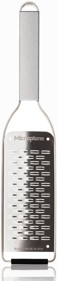 Microplane Professional Series - 2-Way Cutter, Elegant Design Made of Stainless Steel, Perfect for Zucchini, Apples, Pears, Radishes, Hard Cheese or Chocolate and More, Stainless Steel Blade - Made in
